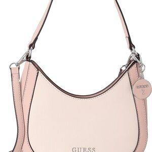 Guess Pink Shoulder Bag with Silver Hardware